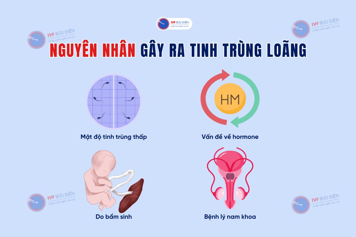 4 nguyên nhân gây ra tinh trùng loãng
