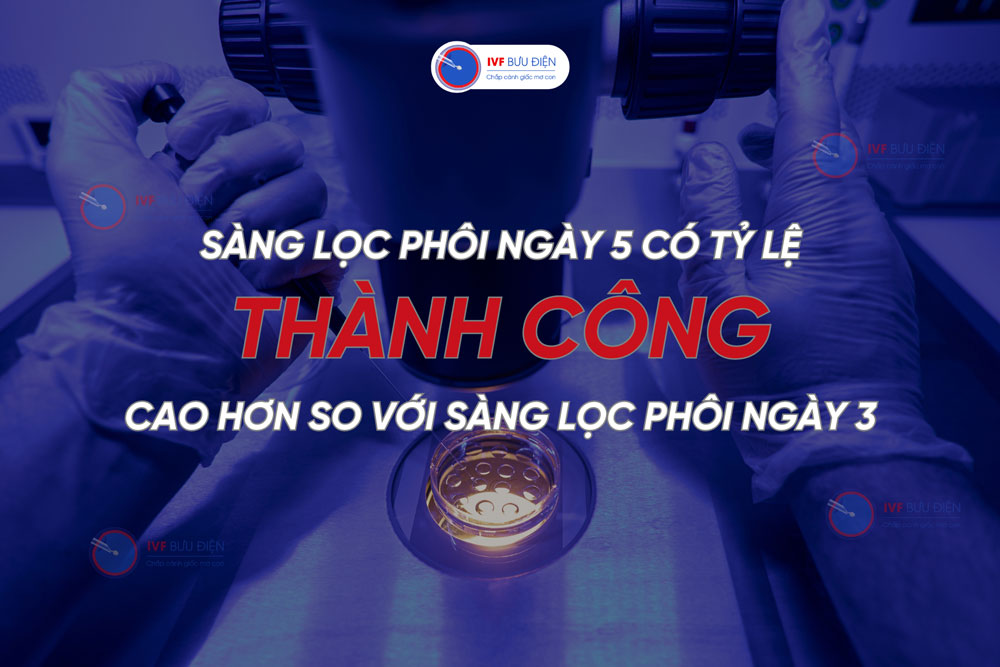 Sàng lọc phôi ngày 5 tốt hơn sàng lọc phôi ngày 3