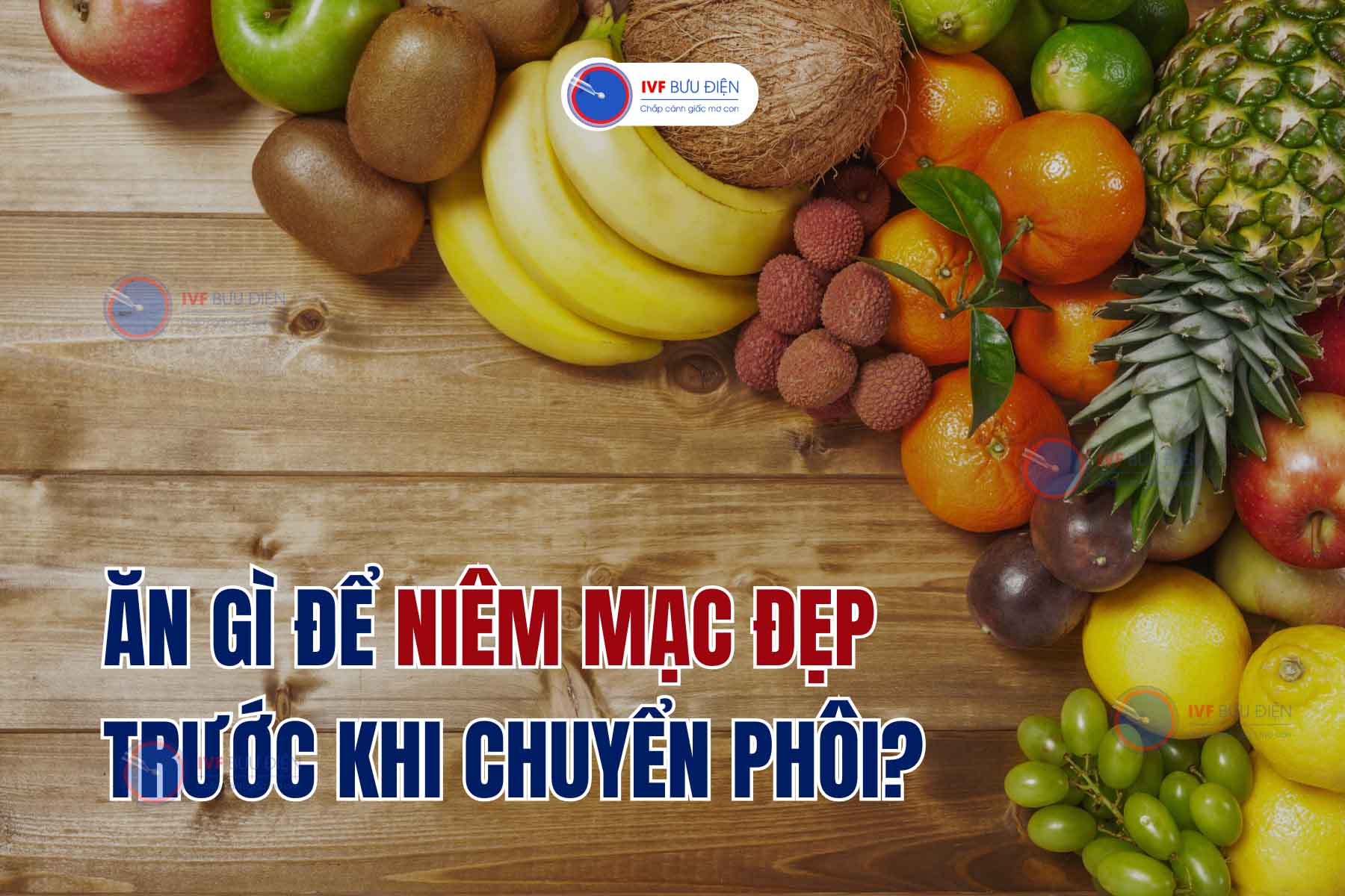 Ăn gì để niêm mạc đẹp trước khi chuyển phôi?