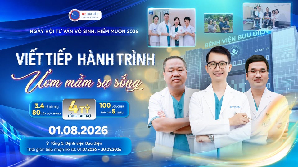 Ngày hội Tư vấn vô sinh hiếm muộn 2026 IVF Bưu điện