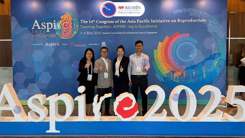 Đội ngũ chuyên gia IVF Bưu điện tham gia báo cáo tại Hội nghị Aspire 2025