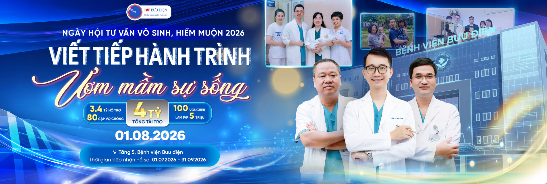 IVF Bưu điện Ngày hội tư vấn vô sinh hiếm muộn 2026