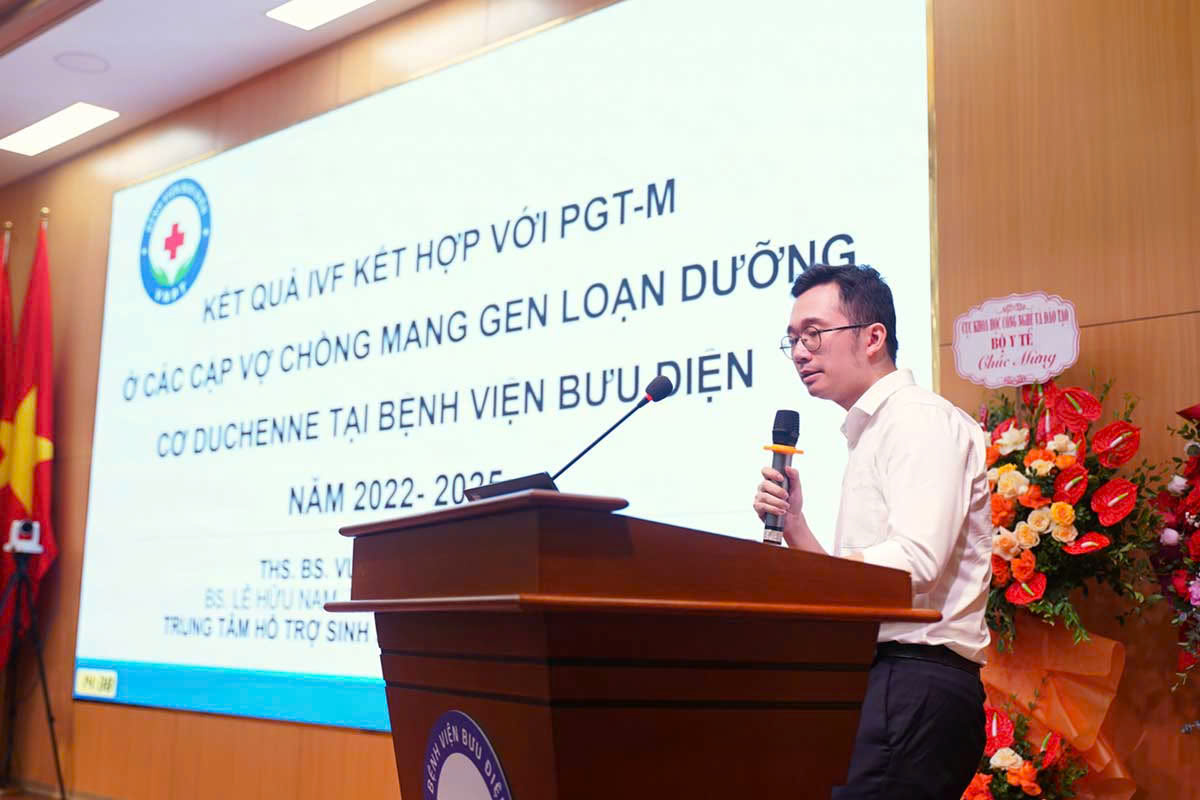  IVF Bưu Điện trình bày báo cáo khoa học về ứng dụng kỹ thuật PGT-M trong điều trị các cặp vợ chồng mang gen loạn dưỡng cơ Duchenne
