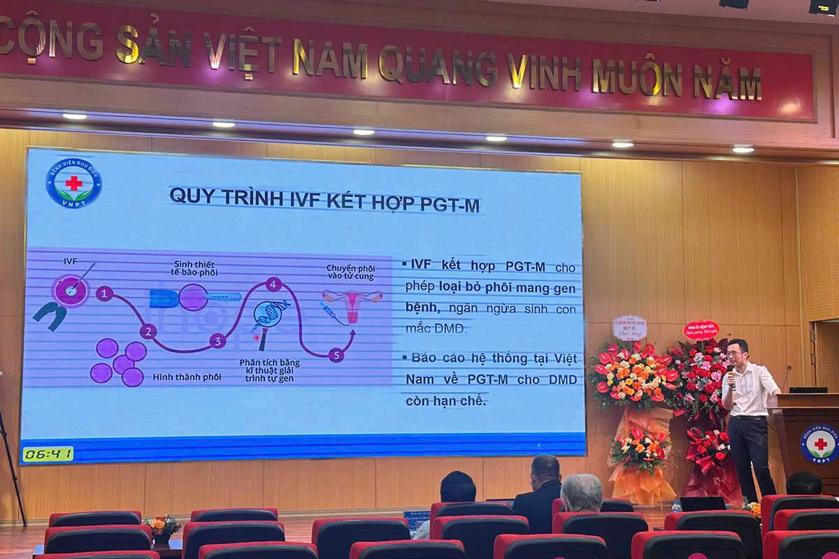 Đề tài tập trung vào ứng dụng kỹ thuật PGT-M (chẩn đoán di truyền tiền làm tổ) kết hợp với IVF (thụ tinh trong ống nghiệm) trong điều trị vô sinh hiếm muộn cho các cặp vợ chồng mang gen loạn dưỡng cơ Duchenne