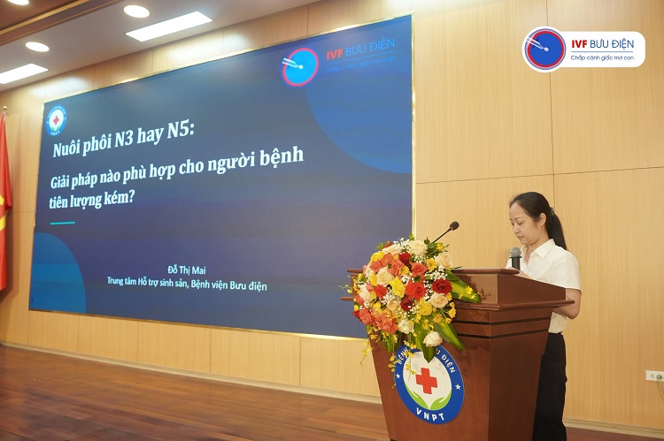 Với chủ đề Nuôi phôi ngày 3 hay ngày 5, TS. Đỗ Thị Mai đã phân tích những ưu điểm của từng chiến lược.