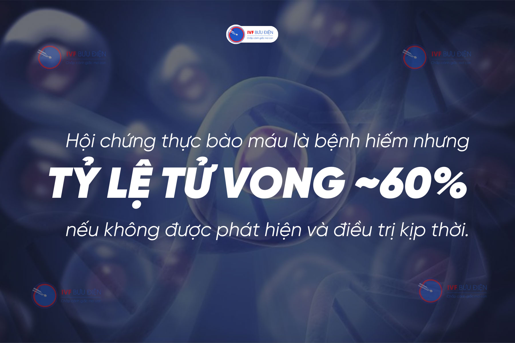  Tỷ lệ tử vong ở Hội chứng thực bào máu là 60% nếu không được điều trị kịp thời