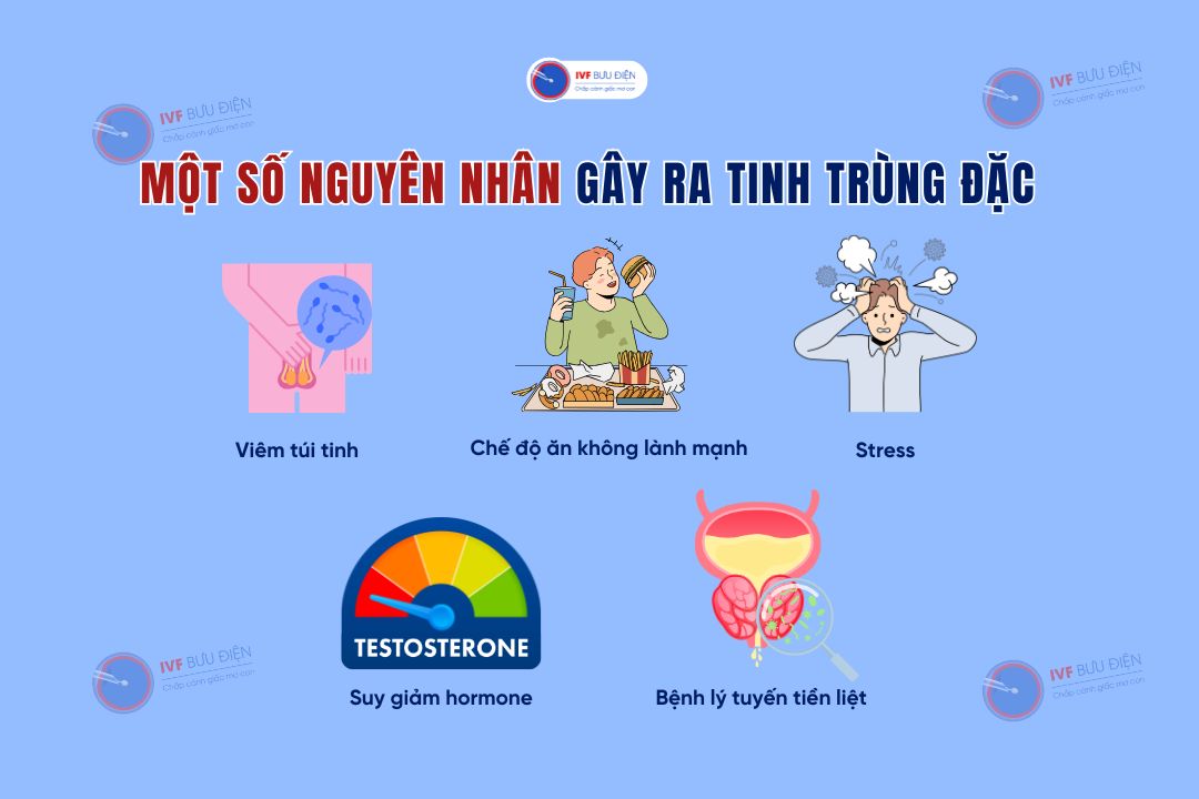 Nguyên nhân gây ra tinh trùng đặc