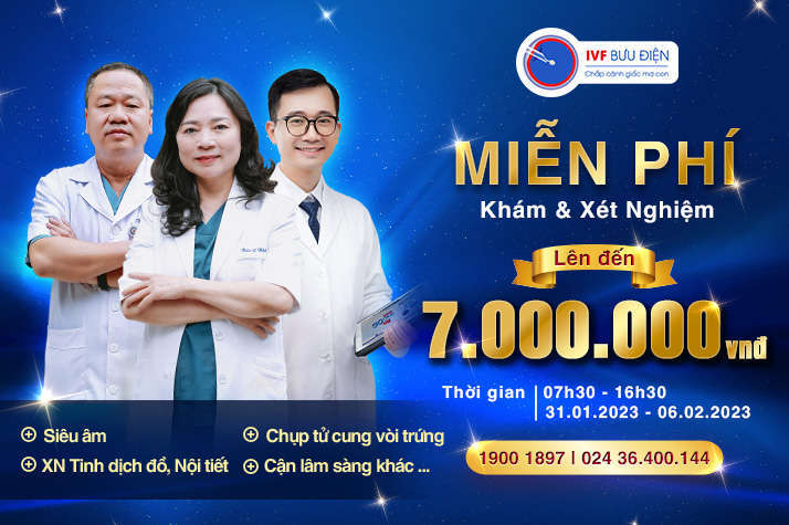 Tư vấn vô sinh hiếm muộn miễn phí lên đến 7.000.000 VNĐ