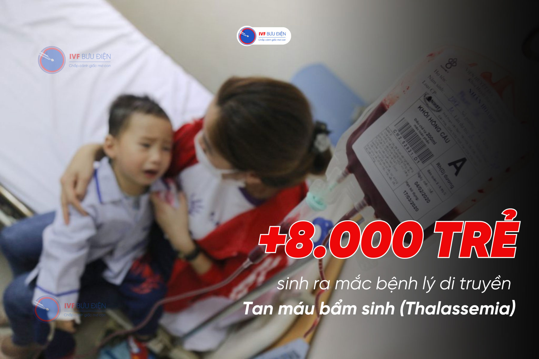 Hơn 8000 trẻ mỗi năm ở Việt Nam sinh ra mắc bệnh Thalassemia