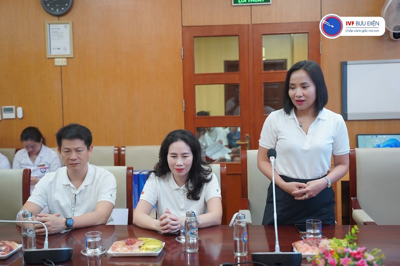 Đại diện Vietcombank Chi nhánh Hoàng Mai bày tỏ tại sự kiện