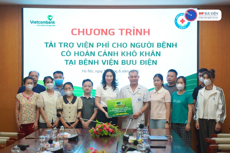 350 TRIỆU ĐỒNG HỖ TRỢ KINH PHÍ TIẾP SỨC CÁC GIA ĐÌNH HIẾM MUỘN MANG BỆNH LÝ DI TRUYỀN TẠI IVF BƯU ĐIỆN